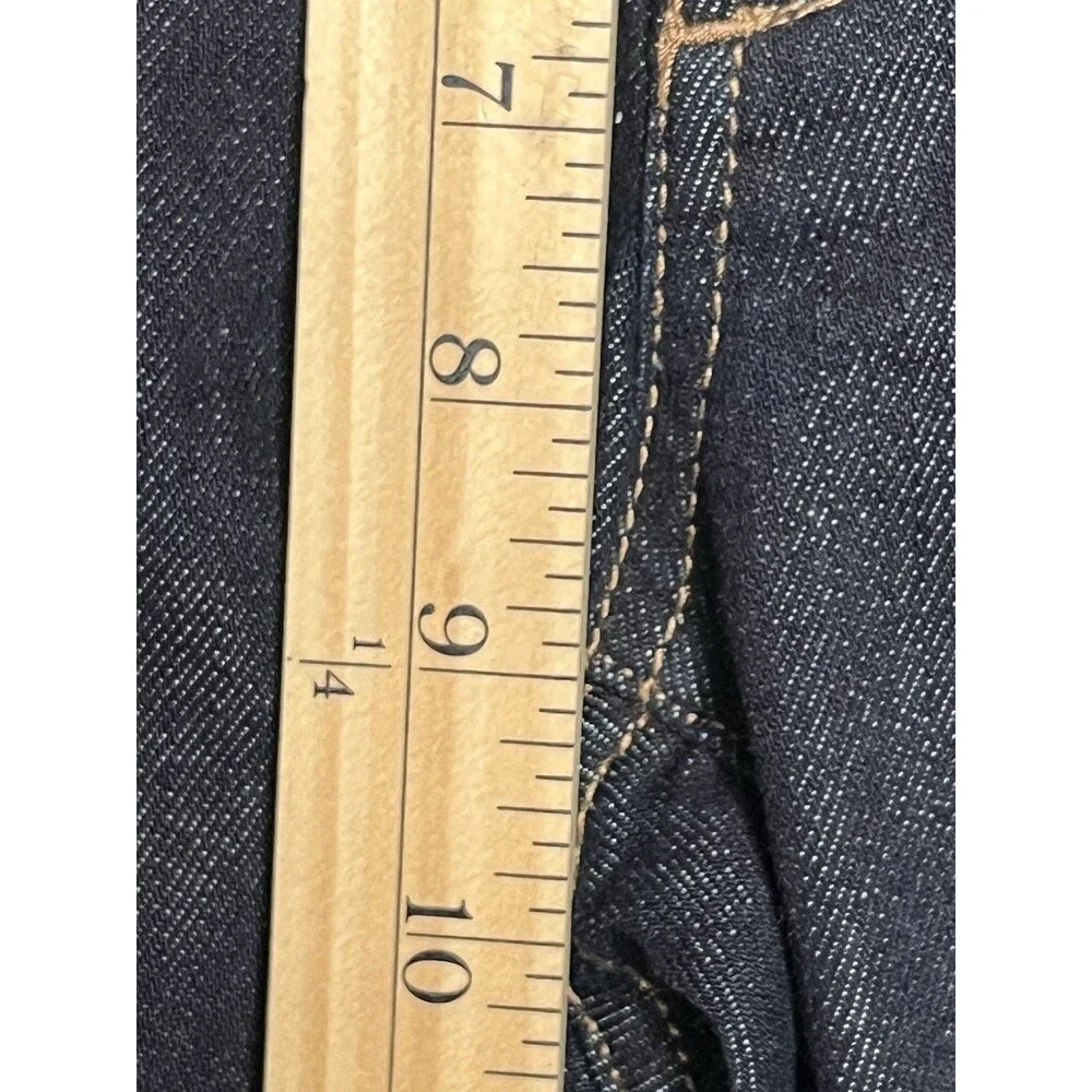 Eddie Bauer Jeans Women 12L Curve Slim Straight Long Tall Dark Wash